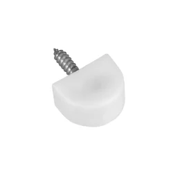 Amig Accessoire D'Escalier<- Taquet en plastique à clou 165 - 14 x 22 mm - Plastique - Blanc