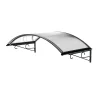 Arctom Auvent Et Marquise<Auvent Ala 140x80, couleur anthracite RAL7016, plaque incolore