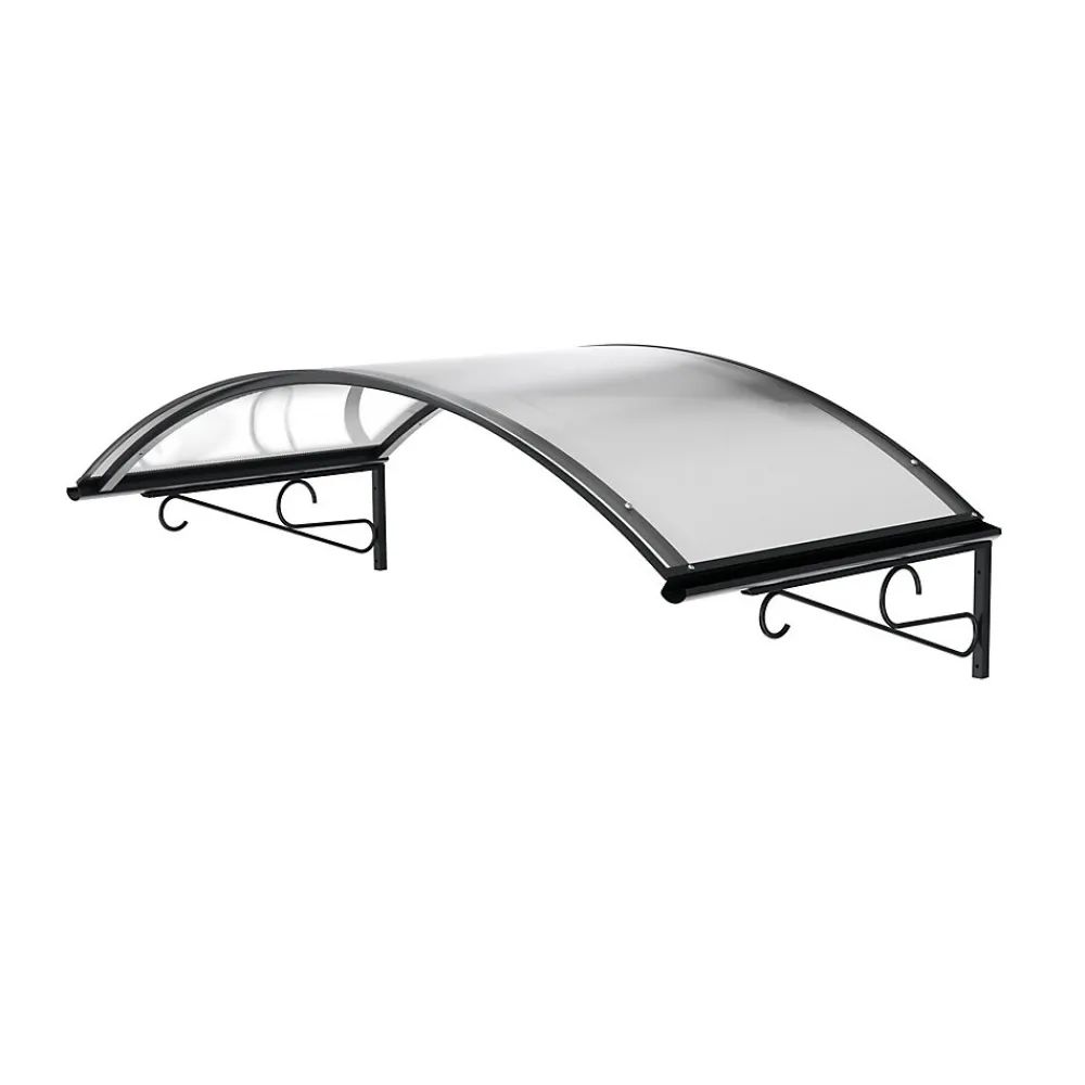 Arctom Auvent Et Marquise<Auvent Ala 140x80, couleur anthracite RAL7016, plaque incolore