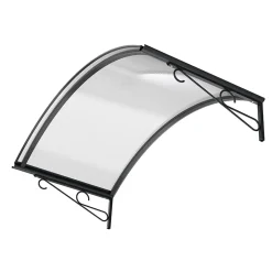 Arctom Auvent Et Marquise<Auvent Ala 140x80, couleur anthracite RAL7016, plaque incolore