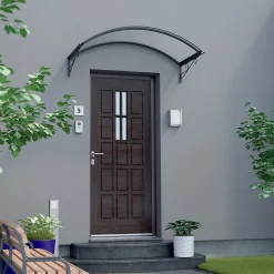 Arctom Auvent Et Marquise<Auvent Ala 140x80, couleur anthracite RAL7016, plaque incolore