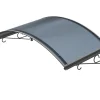 Arctom Auvent Et Marquise<Auvent Ala 140x80, couleur anthracite RAL7016, plaque anthracite