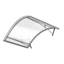 Arctom Auvent Et Marquise<Auvent Apos 150x90, couleur silver RAL9006, panneau sandwich AL PE AL