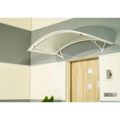 Arctom Auvent Et Marquise<Auvent Apos 150x90, couleur Blanc RAL9016, panneau sandwich AL PE AL