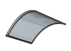 Arctom Auvent Et Marquise<Auvent ARC 160x90, couleur anthracite RAL7016, plaque anthracite