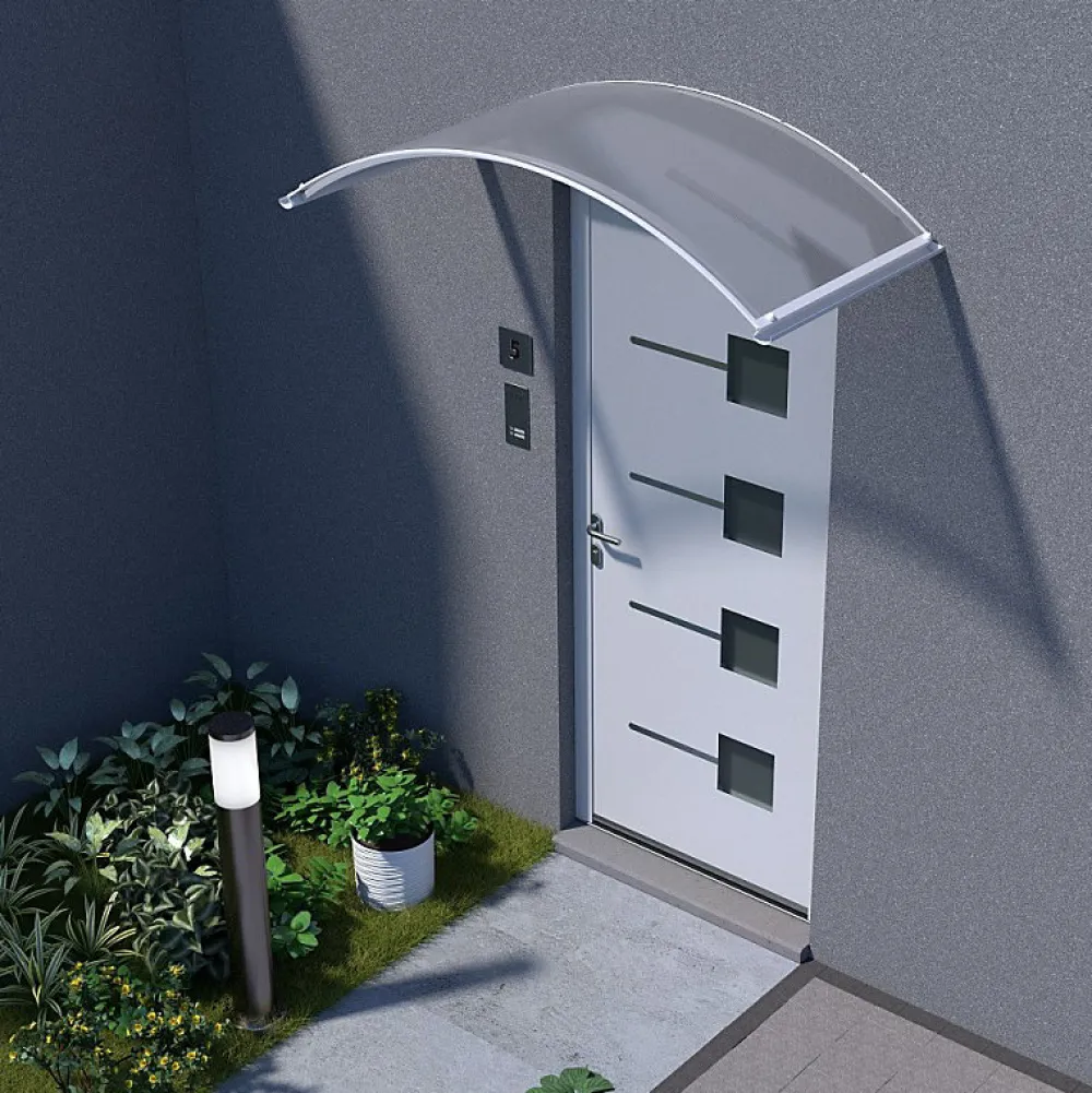 Arctom Auvent Et Marquise<Auvent ARC 160x70, couleur blanc RAL9016, plaque incolore