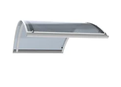Arctom Auvent ARC 160x70, couleur blanc RAL7016, plaque anthracite- Auvent Et Marquise