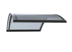 Arctom Auvent ARC 160x70, couleur anthracite RAL7016, plaque anthracite- Auvent Et Marquise