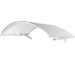 Arctom Auvent Et Marquise<Auvent CA 160x90, couleur blanc RAL9016, plaque incolore