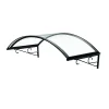 Arctom Auvent Et Marquise<Auvent Coti 140x80, couleur anthracite RAL7016, plaque incolore, polycarbonate solide