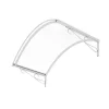 Arctom Auvent Coti 140x80, couleur blanc RAL9016, plaque incolore, polycarbonate solide- Auvent Et Marquise