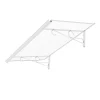 Arctom Auvent Et Marquise<Auvent Fosti 140x79, couleur blanc RAL9016, plaque incolore, polycarbonate solide