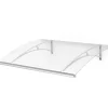 Arctom Auvent Gomo 120x84,5, couleur blanc RAL9016, plaque incolore PMMA- Auvent Et Marquise
