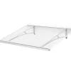 Arctom Auvent Et Marquise<Auvent Kamios 120x83,5, couleur blanc RAL9016, plaque incolore PMMA