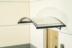 Arctom Auvent Et Marquise<Auvent Kanon 150x90, couleur anthracite RAL7016, plaque incolore