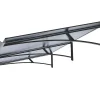 Arctom Auvent Karmel 197x83,5, couleur anthracite RAL7016, plaque anthracite- Auvent Et Marquise