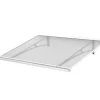 Arctom Auvent Karmel 120x83,5 couleur blanc RAL9016, plaque incolore- Auvent Et Marquise