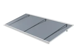 Arctom Auvent Et Marquise<Auvent Karmel 197x83,5 couleur blanc RAL9016, plaque anthracite