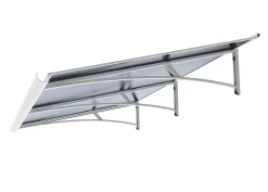 Arctom Auvent Et Marquise<Auvent Karmel 197x83,5 couleur blanc RAL9016, plaque anthracite