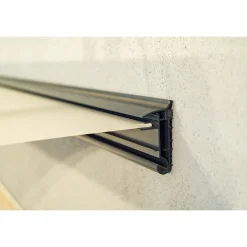 Arctom Auvent Kowal 151x94, couleur anthracite RAL7016, plaque incolore PMMA- Auvent Et Marquise