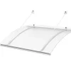 Arctom Auvent Et Marquise<Auvent Kwar 160x842, couleur blanc RAL9016, plaque incolore PMMA