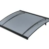 Arctom Auvent Et Marquise<Auvent LARA 150x83,5, couleur anthracite RAL7016, plaque anthracite