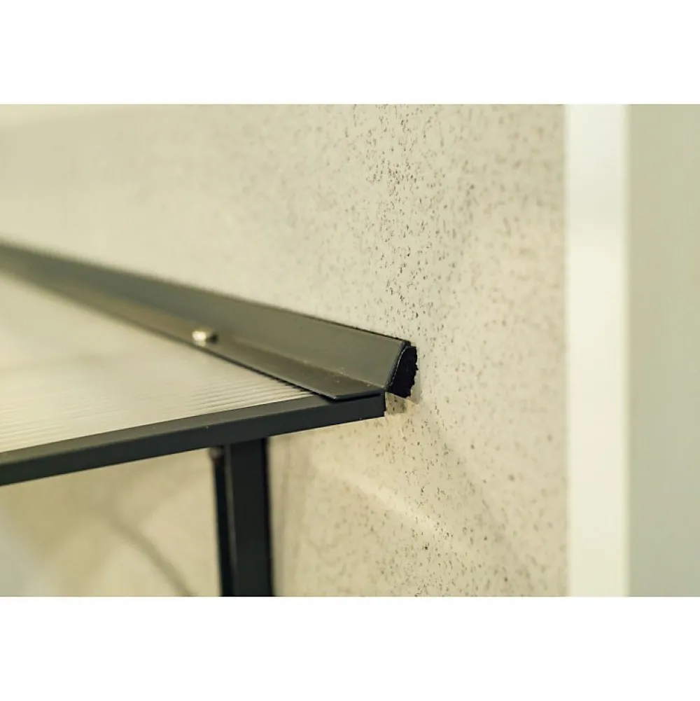 Arctom Auvent Et Marquise<Auvent LARA 150x83,5, couleur anthracite RAL7016, plaque incolore