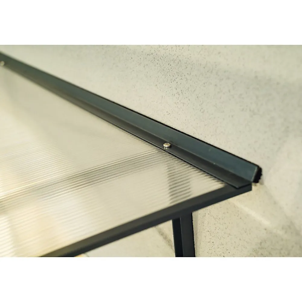 Arctom Auvent Et Marquise<Auvent LARA 150x83,5, couleur anthracite RAL7016, plaque incolore