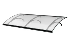 Arctom Auvent Et Marquise<Auvent LARAU 197x93, couleur anthracite RAL7016, plaque incolore