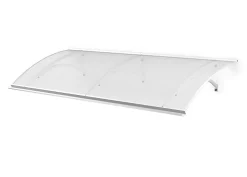 Arctom Auvent Et Marquise<Auvent LARAU197x93, couleur blanc RAL9016, plaque incolore