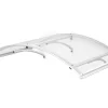 Arctom Auvent Leos 158x90, couleur blanc RAL9016, plaque incolore PMMA- Auvent Et Marquise