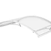 Arctom Auvent Leos 158x90, couleur blanc RAL9016, plaque incolore PMMA- Auvent Et Marquise