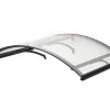 Arctom Auvent Et Marquise<Auvent Leos 158x90, couleur anthracite RAL7016, plaque incolore PMMA