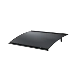 Arctom Auvent Et Marquise<Auvent Libo 150x84,5, couleur anthracite RAL7016, panneau sandwich AL PE AL