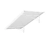 Arctom Auvent MELA 140x79, couleur blanc RAL9016, plaque incolore- Auvent Et Marquise