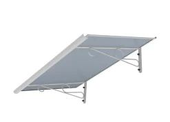 Arctom Auvent Et Marquise<Auvent Mela 140x79, couleur blanc RAL9016, plaque anthracite