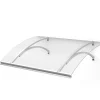 Arctom Auvent Olos 160x85, couleur anthracite RAL7016, plaque incolore PMMA- Auvent Et Marquise