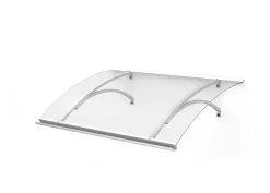 Arctom Auvent Olos 160x85, couleur anthracite RAL7016, plaque incolore PMMA- Auvent Et Marquise