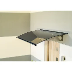 Arctom Auvent Et Marquise<Auvent Oris 150x89, couleur anthracite RAL7016, panneau sandwich AL PE AL