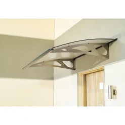 Arctom Auvent Et Marquise<Auvent Oris 150x89, couleur anthracite RAL7016, panneau sandwich AL PE AL