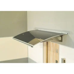 Arctom Auvent Et Marquise<Auvent Oris 150x89, couleur silver RAL9006, panneau sandwich AL PE AL