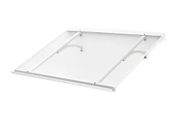 Arctom Auvent Et Marquise<Auvent Otos 160x84, couleur blanc RAL9016, plaque incolore PMMA