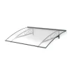Arctom Auvent Pierro 150x90, couleur anthracite RAL7016, plaque incolore, polycarbonate alvéolaire- Auvent Et Marquise