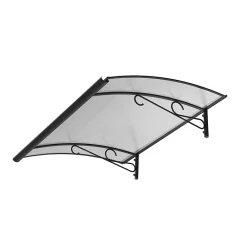 Arctom Auvent Et Marquise<Auvent Regi 140x82, couleur anthracite RAL7016, plaque incolore