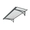 Arctom Auvent Ruba 160x54, couleur anthracite RAL7016, plaque incolore- Auvent Et Marquise