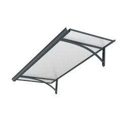 Arctom Auvent Et Marquise<Auvent Ruba 120x54, couleur anthracite RAL7016, plaque incolore