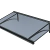 Arctom Auvent Et Marquise<Auvent Ruba 120x54, couleur anthracite RAL7016, plaque anthracite