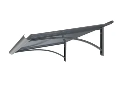 Arctom Auvent Et Marquise<Auvent Ruba 120x54, couleur anthracite RAL7016, plaque anthracite