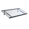 Arctom Auvent Saba 120x54, couleur anthracite RAL7016, plaque en PMMA satinée- Auvent Et Marquise