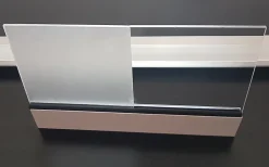 Arctom Auvent Saba 120x54, couleur anthracite RAL7016, plaque en PMMA satinée- Auvent Et Marquise